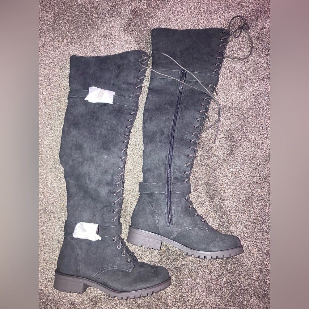 New grey over the knee ShoeDazzle boots